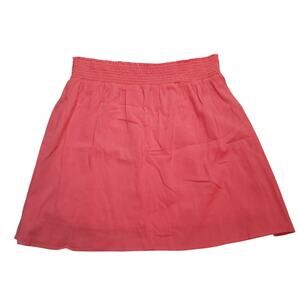 Faded Glory Women's Coral Skirt - Size XL  Smocked Waist Boho Summer Resort Wear